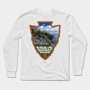 Isle Royale National Park arrowhead Long Sleeve T-Shirt